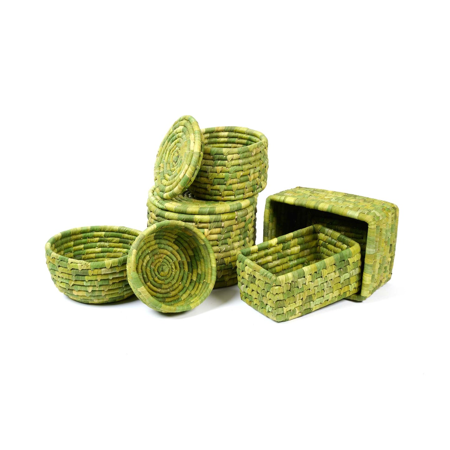 Cesto rettangolare Mais verde