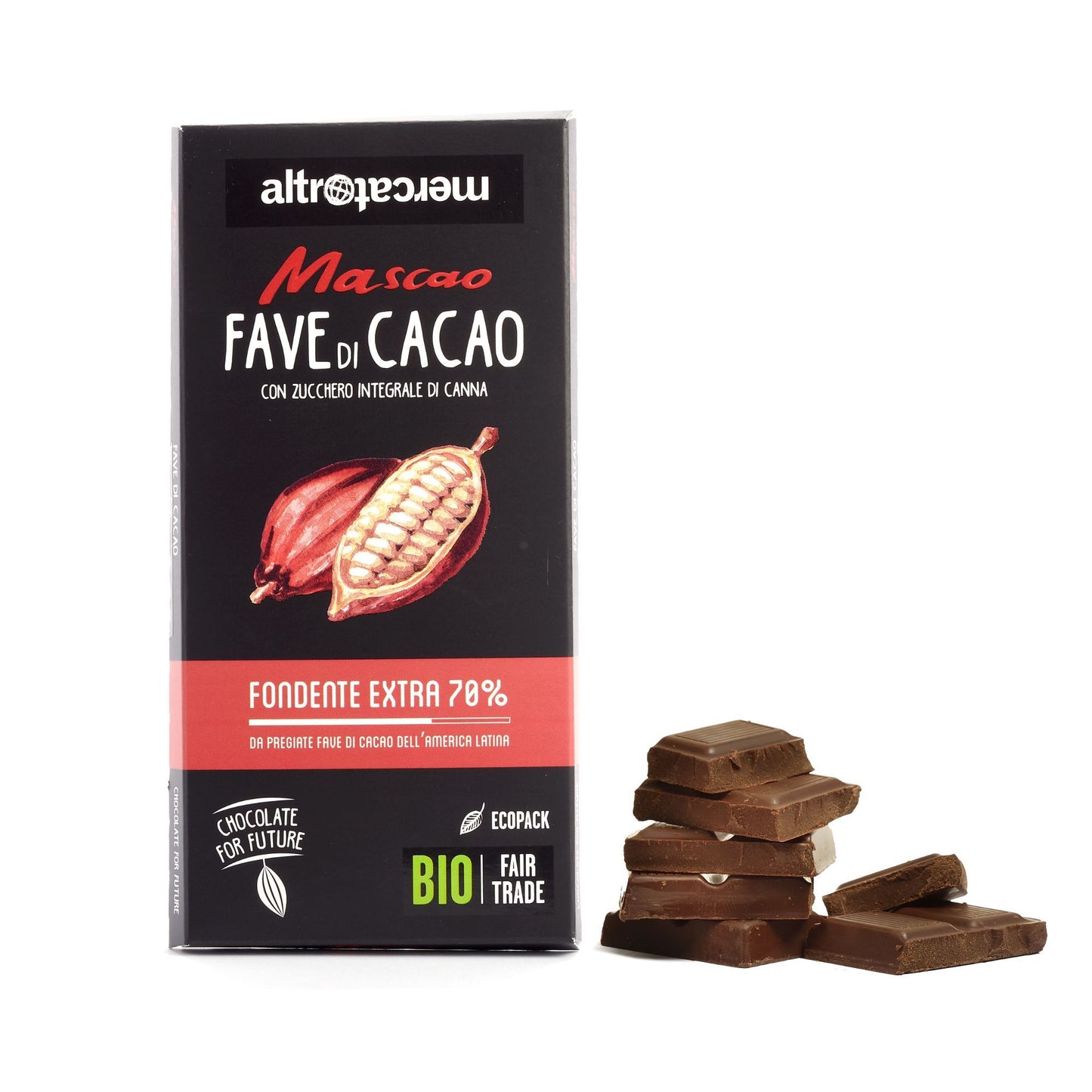 Cioccolato Mascao fondente extra fave di cacao - bio | 100 g