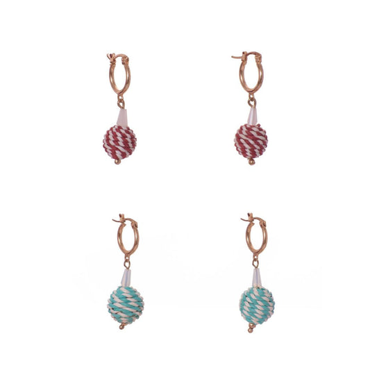 Orecchini Lady ottone e carta