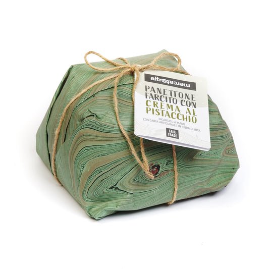 Panettone farcito con crema al pistacchio | 750 gr