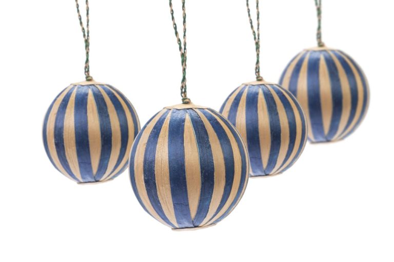 SCATOLA 4 SFERE SPIKKI BLU PICCOLE