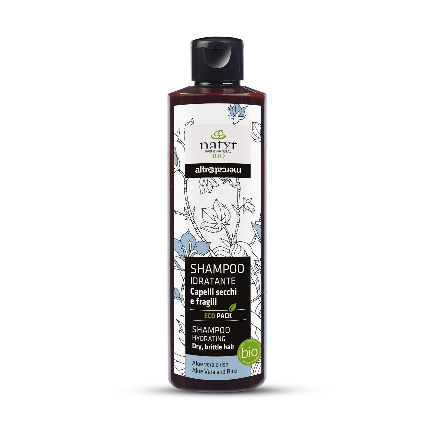 Shampoo idratante aloe e riso - bio | 200 ml