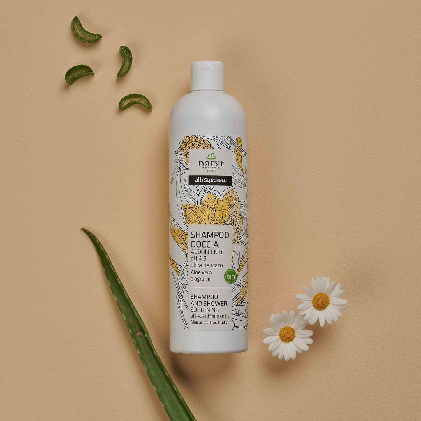 Shampoo doccia ultra delicato aloe vera e agrumi - bio | 500 ml