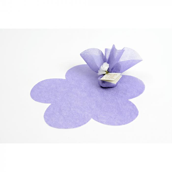 Kit 60 silk paper fustellata a fiore