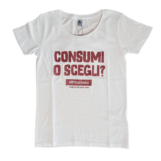 T-shirt Consumi o scegli cotone donna
