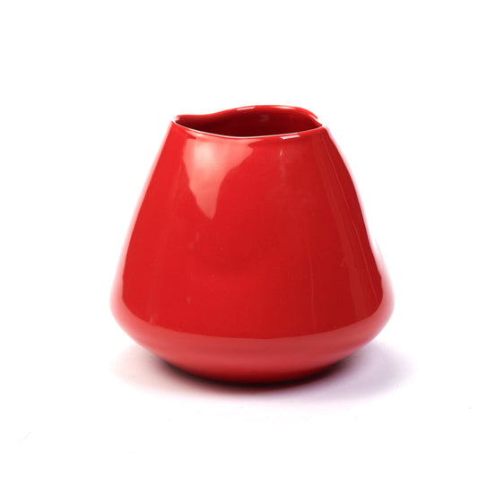 Vaso largo Soft ceramica rosso